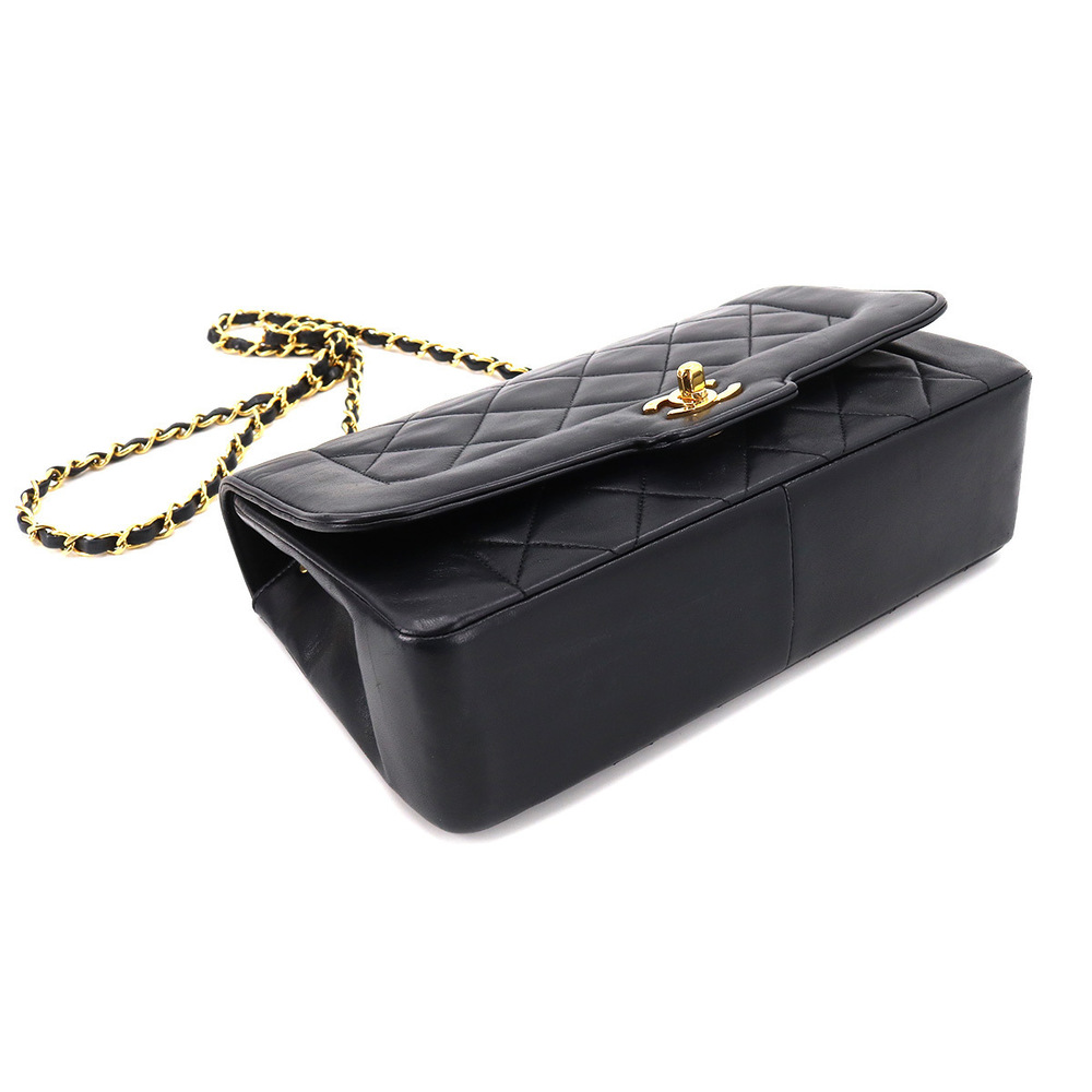 Chanel Matelasse Chain Shoulder Bag Leather Black Gold Metal Fittings - Picture 4 of 9